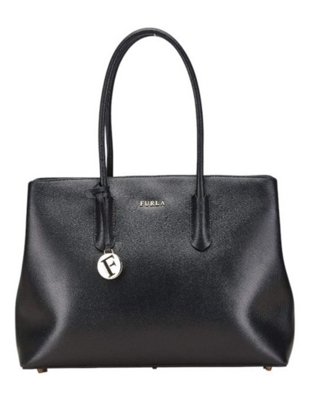 Furla Women's Black Saffiano Leather Tessa Tote Shoulder Bag
